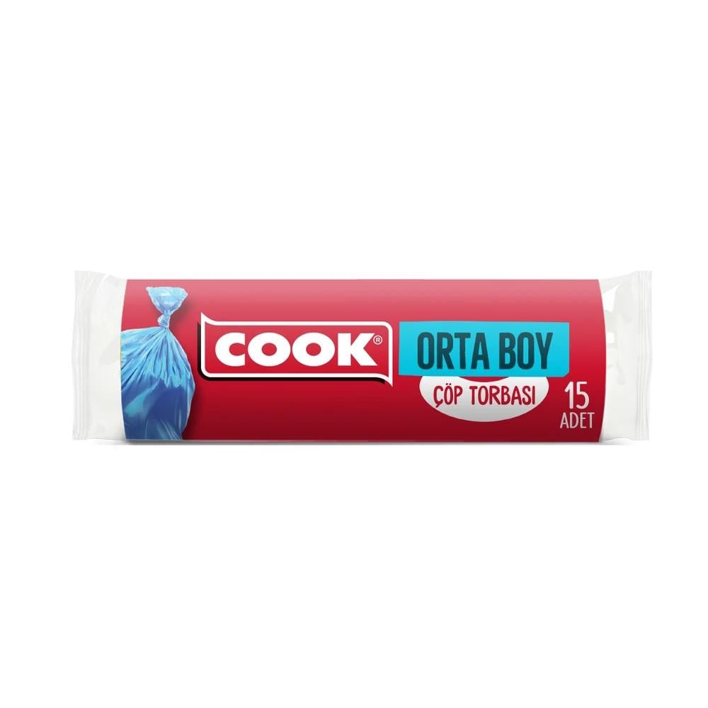Cook Ekonomik Çöp Torbası Orta Boy 55 x 60cm 15 Adet