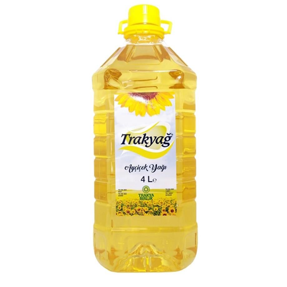 TRAKYA AYÇİÇEK YAĞI 4 LT PET 1*4