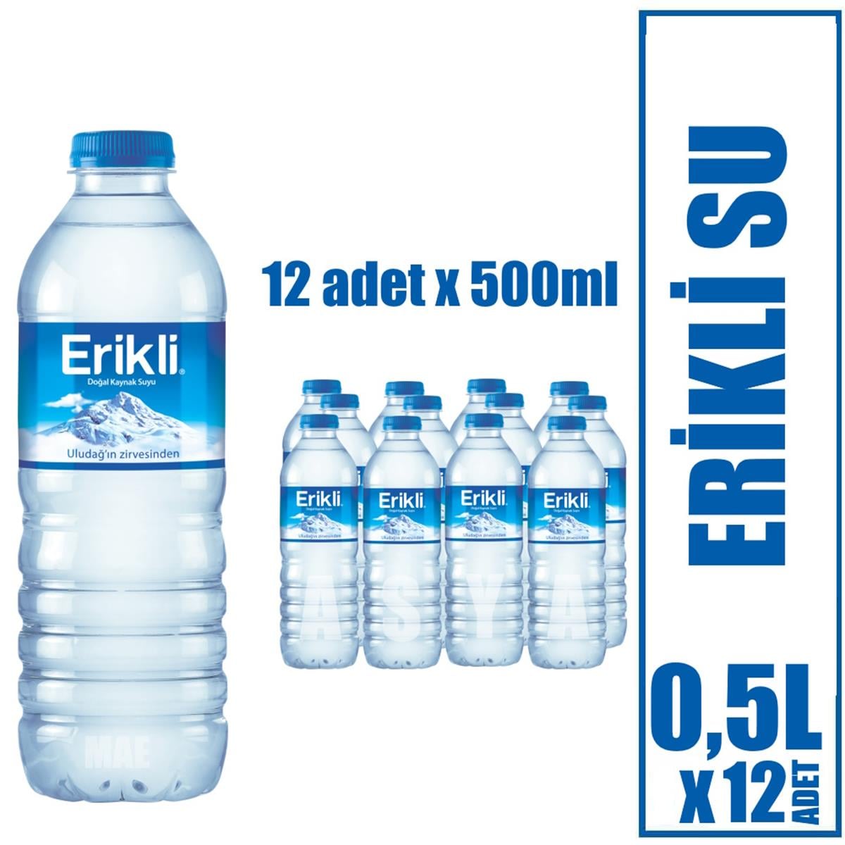 ERIKLI SU 500 ML 1*12 ( 12 Lİ PAKET )