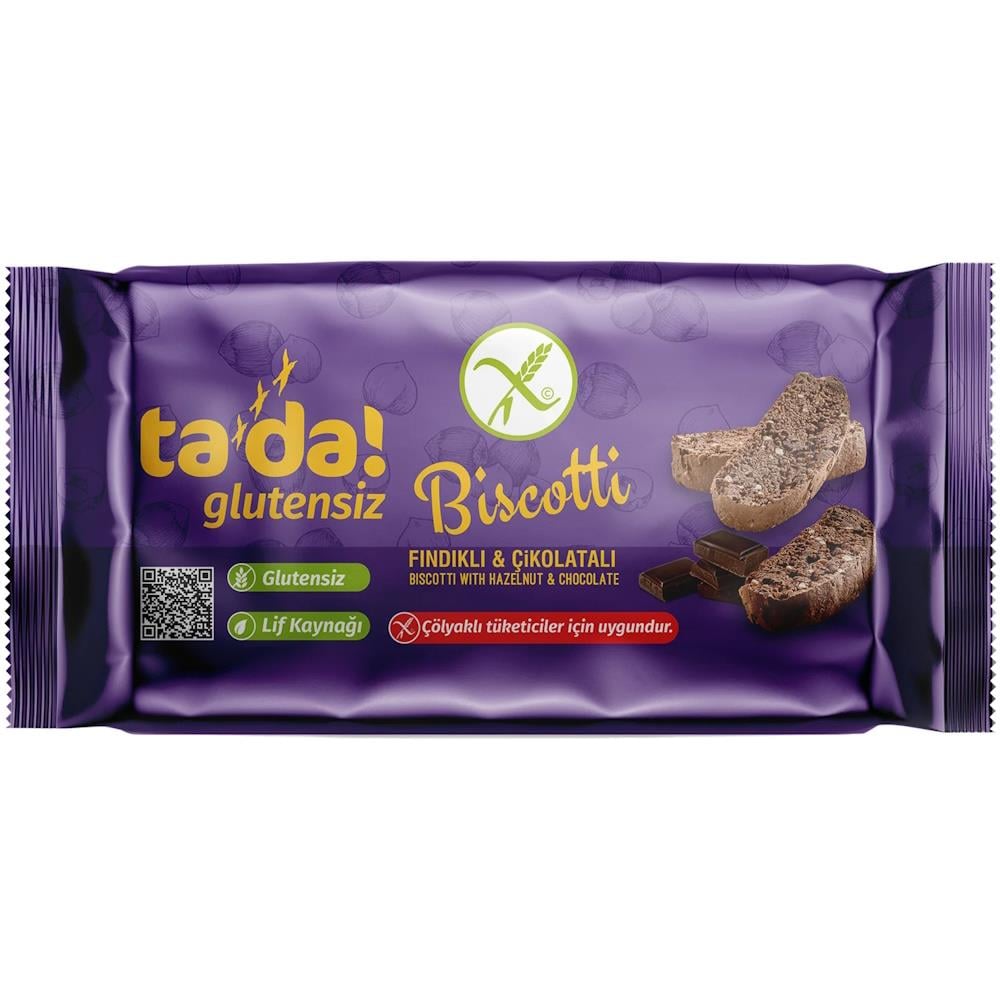 TADA GLUTENSIZ FINDIKLI CIKOLATALI BISCOTTI 110GR