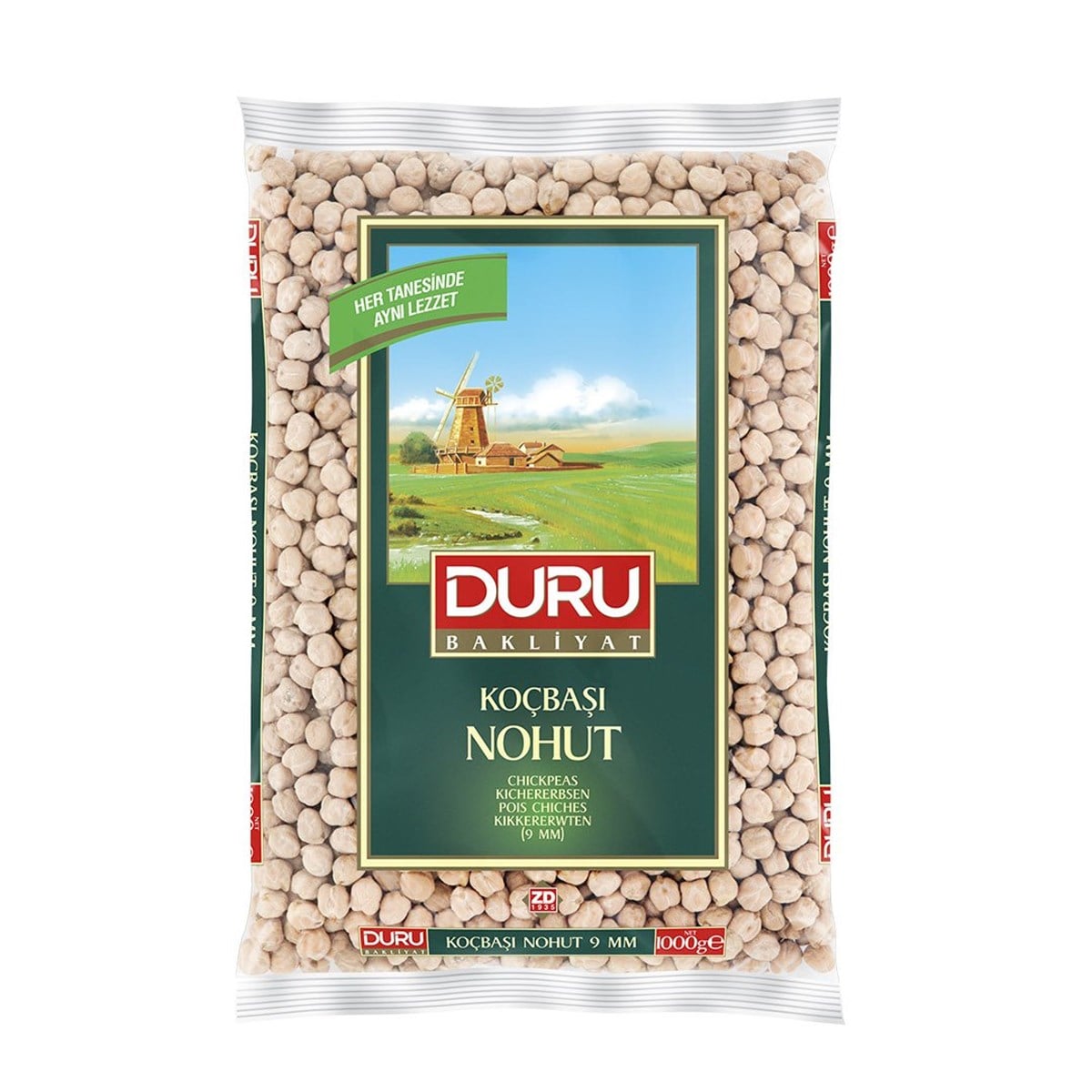 DURU 1 KG KOÇBASI NOHUT 9MM*12