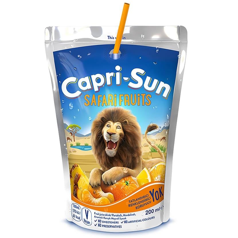CAPRI-SUN MEYVE SUYU SAFARI 200 ML KL:20