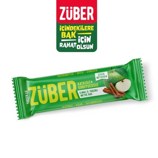 ZUBER ELMALI TARCINLI MEYVE BAR 40 GR*12