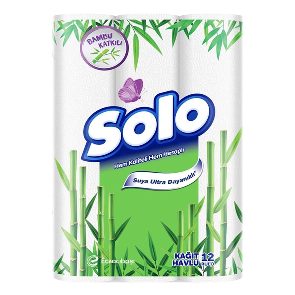 SOLO HAVLU 12 LI BAMBU KATKILI 1*4