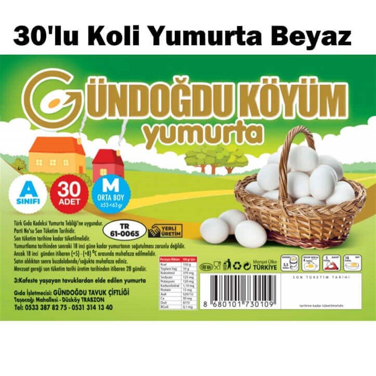 GÜNDOGDU YUMURTA CIFTLIK L BOY 30 LU BZ