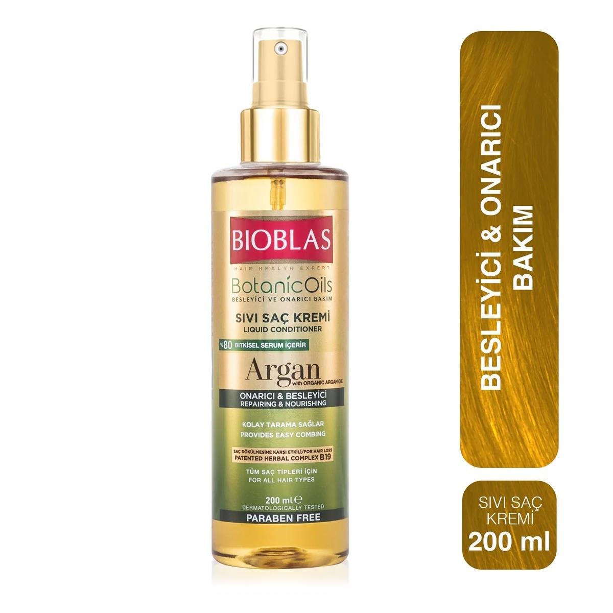 BIOBLAS ARGAN YAGLI SIVI SAC KREMI 200 ML