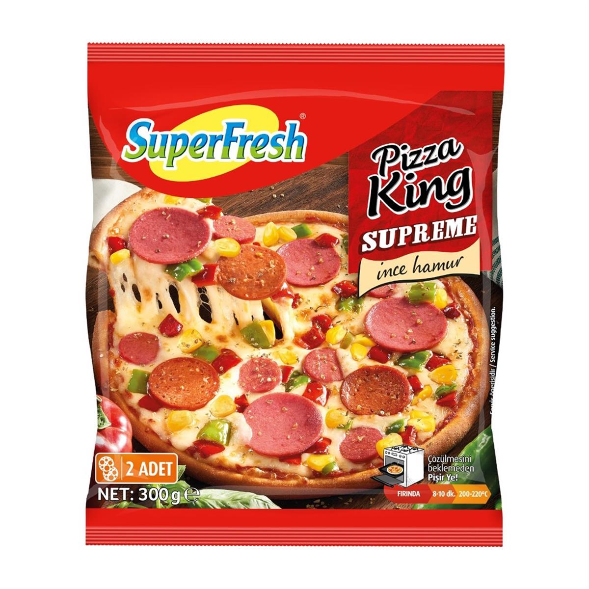 SÜPERFRESH PIZZA KING SLIMMO SUPREME 300GR