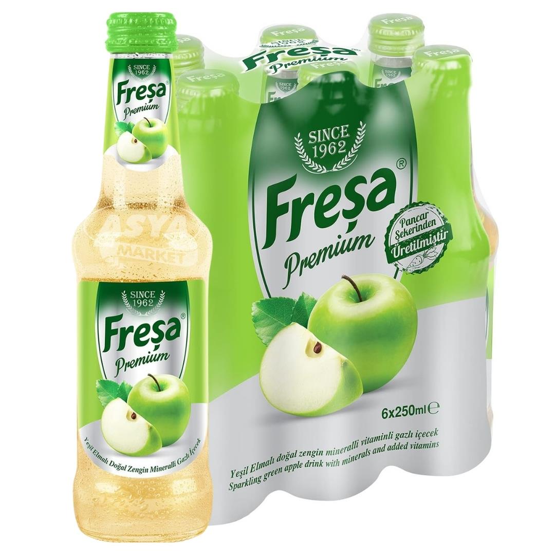 FRESA 6 LI PAKET YEŞ.ELMA PREMİUM  6ADETX250 ML