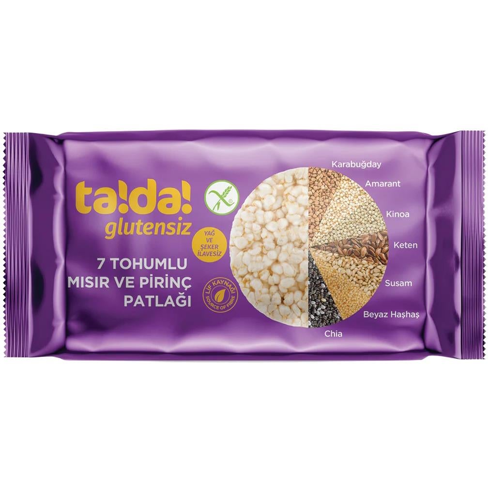 TADA GLUTENSIZ 7 TOHUMLU MISIR VE PIRINC PAT. 60GR