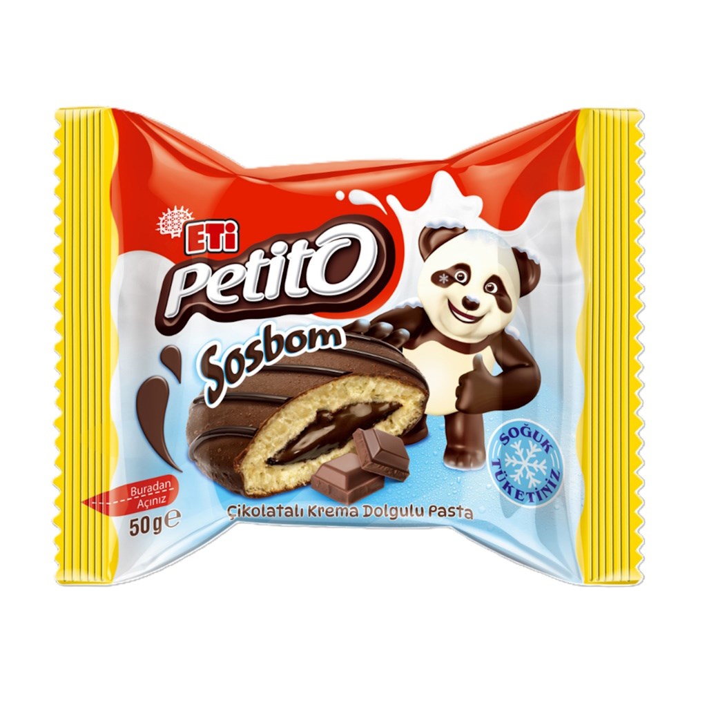ETI PETITO SOSBOM CIKOLATALI 50 GR *12