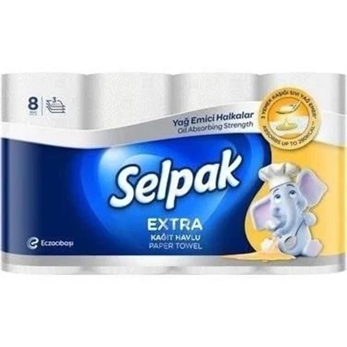 SELPAK EXTRA HAVLU 8 LI YAG EMICI 1*3