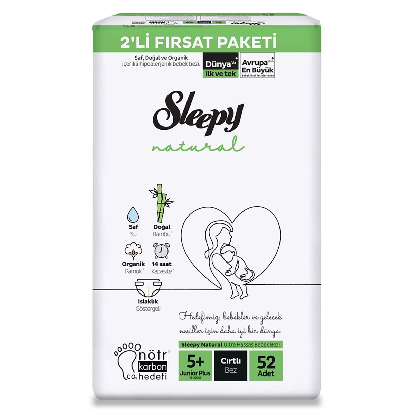 SLEEPY NAT.İKİLİ FIRSAT NO5+ 52 Lİ 11-18KG K1*3