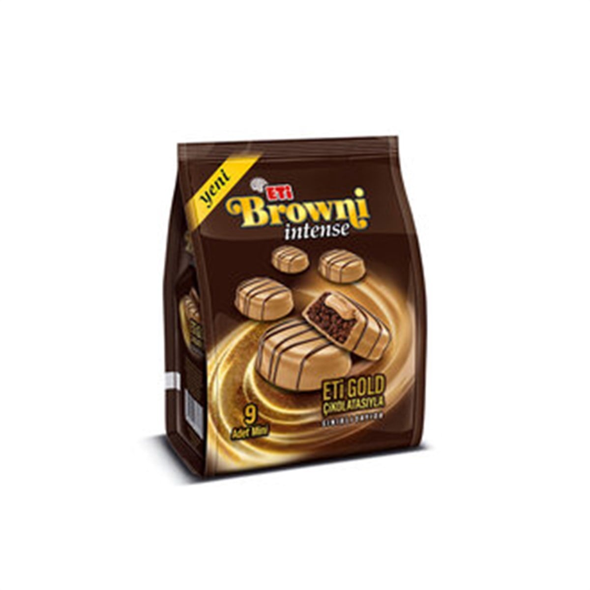ETI BROWNI INTENSE MINI GOLD ÇIKOLATALI 135 GR*12