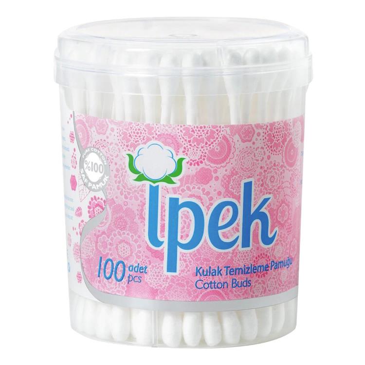 IPEK KULAK TEMIZLEME PAMUGU 100 LÜ YUVARLAK