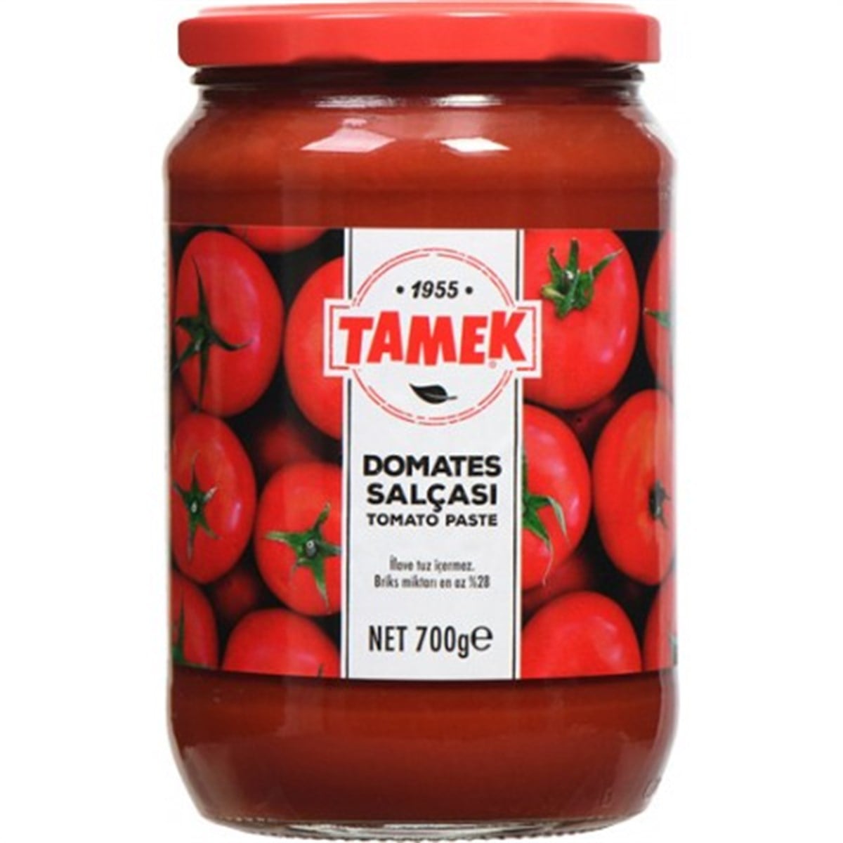 Tamek Salça 700g Domates Salçası Cam