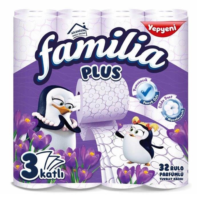 Familia Plus 32 Rulo Parfümlü Tuvalet Kağıdı