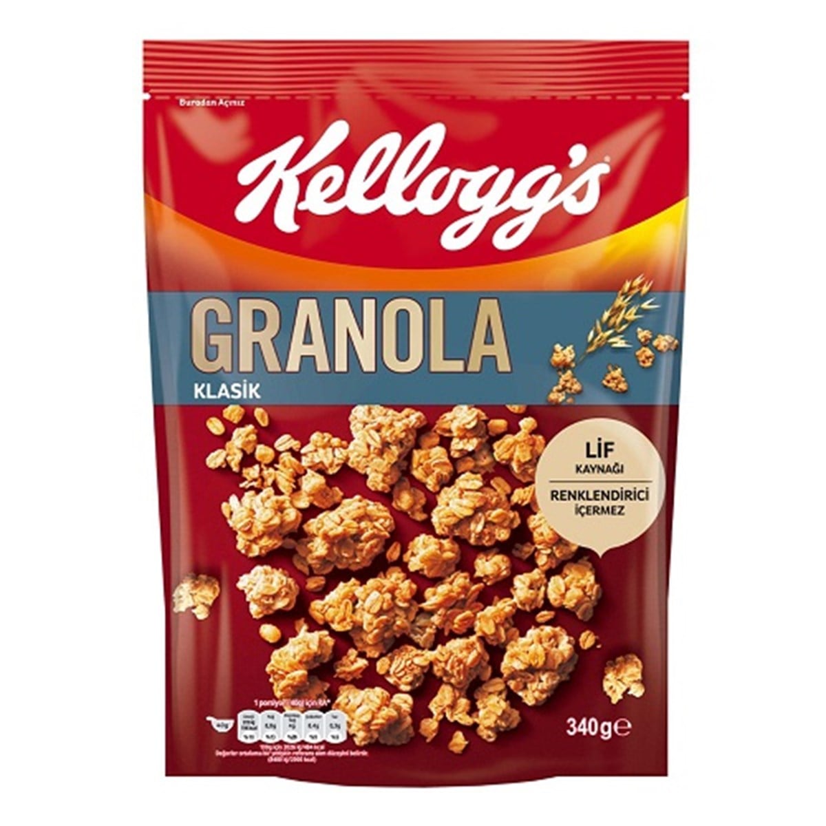 ÜLKER KELLOGS GRANOLA KLASIK 340 GR 1*10
