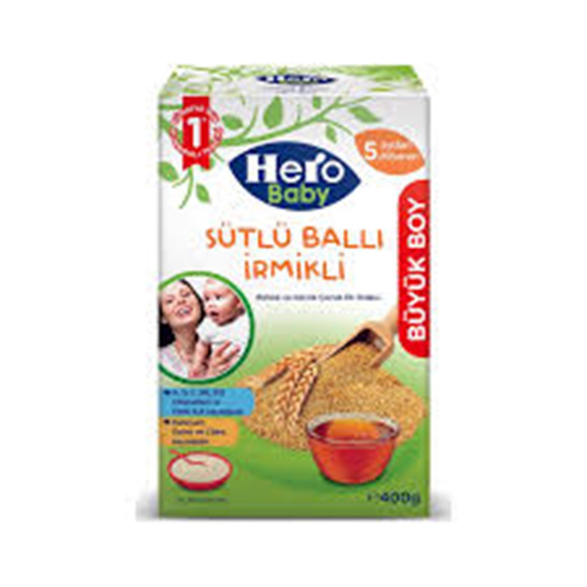ÜLKER HERO SÜTLÜ BALLI IRMIKLI 400GR KL:1*6
