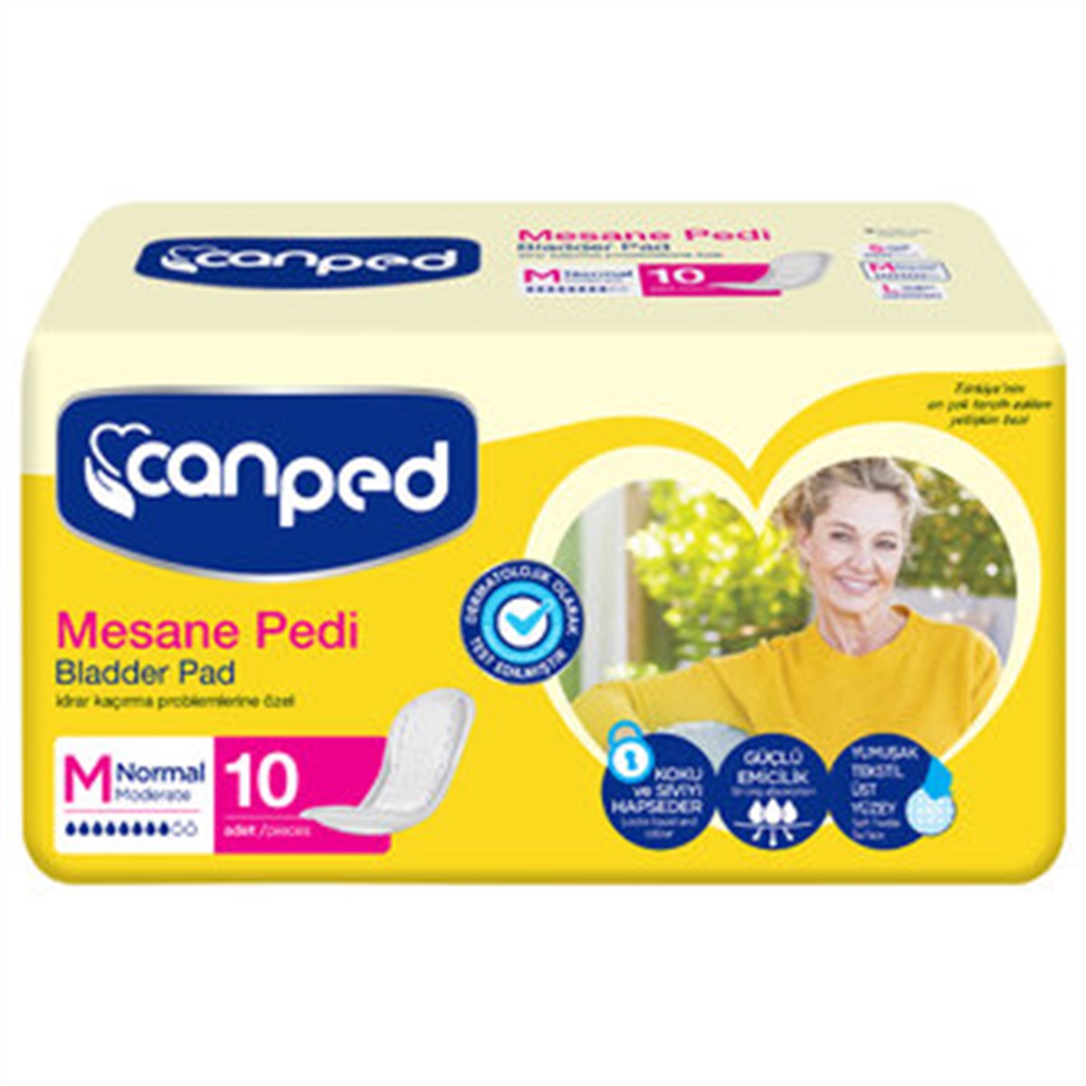 Canped Yetişkin Mesane Pedi M 12 Adet