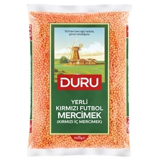 Duru Kırmızı Futbol Mercimek 1000g