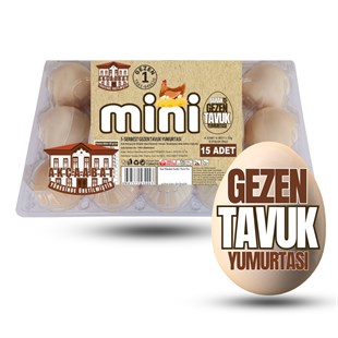 Mini Gezen Tavuk Yumurtası 15'li S Boy Paket Yumurta