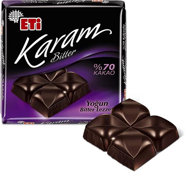 Eti Karam 60g Bitter Çikolata %70 Kakaolu