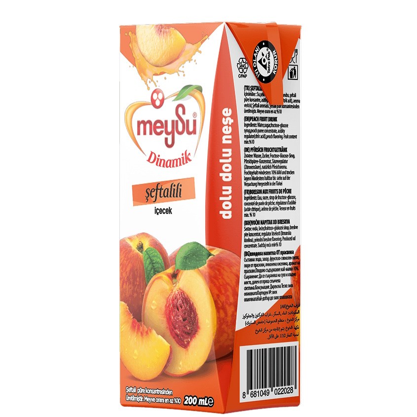 MEYSU 200 ML MEYVELI ICECEK SEFTALI *27