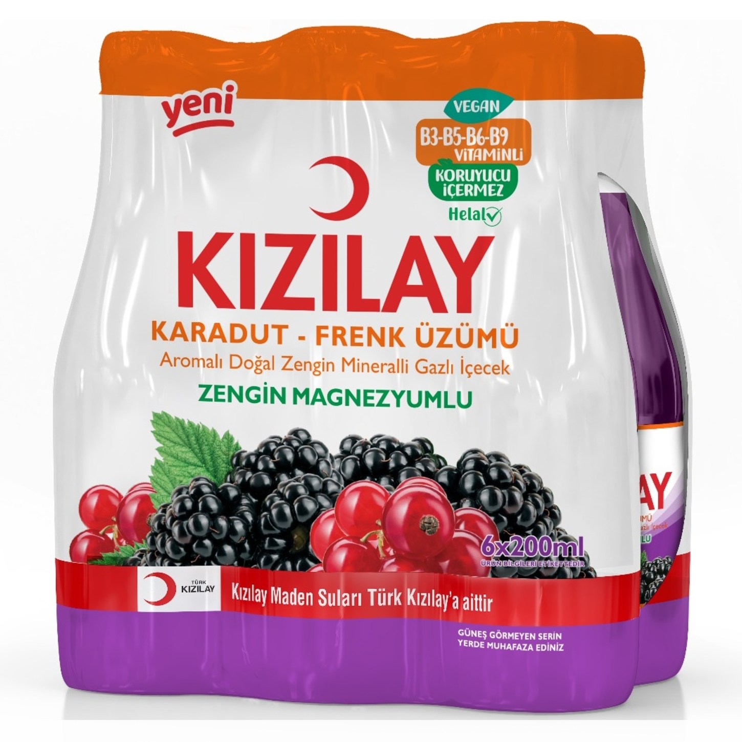 KIZILAY 200 ML 6 LI PAKET * KARADUT FIRENK AROM.