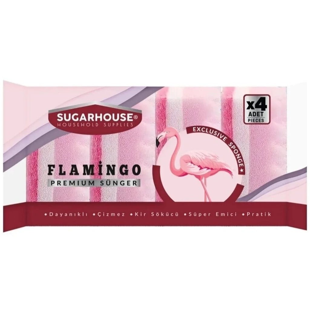 SUGARHOUSE FLAMINGO BULASIK SUNGERI 4 LU