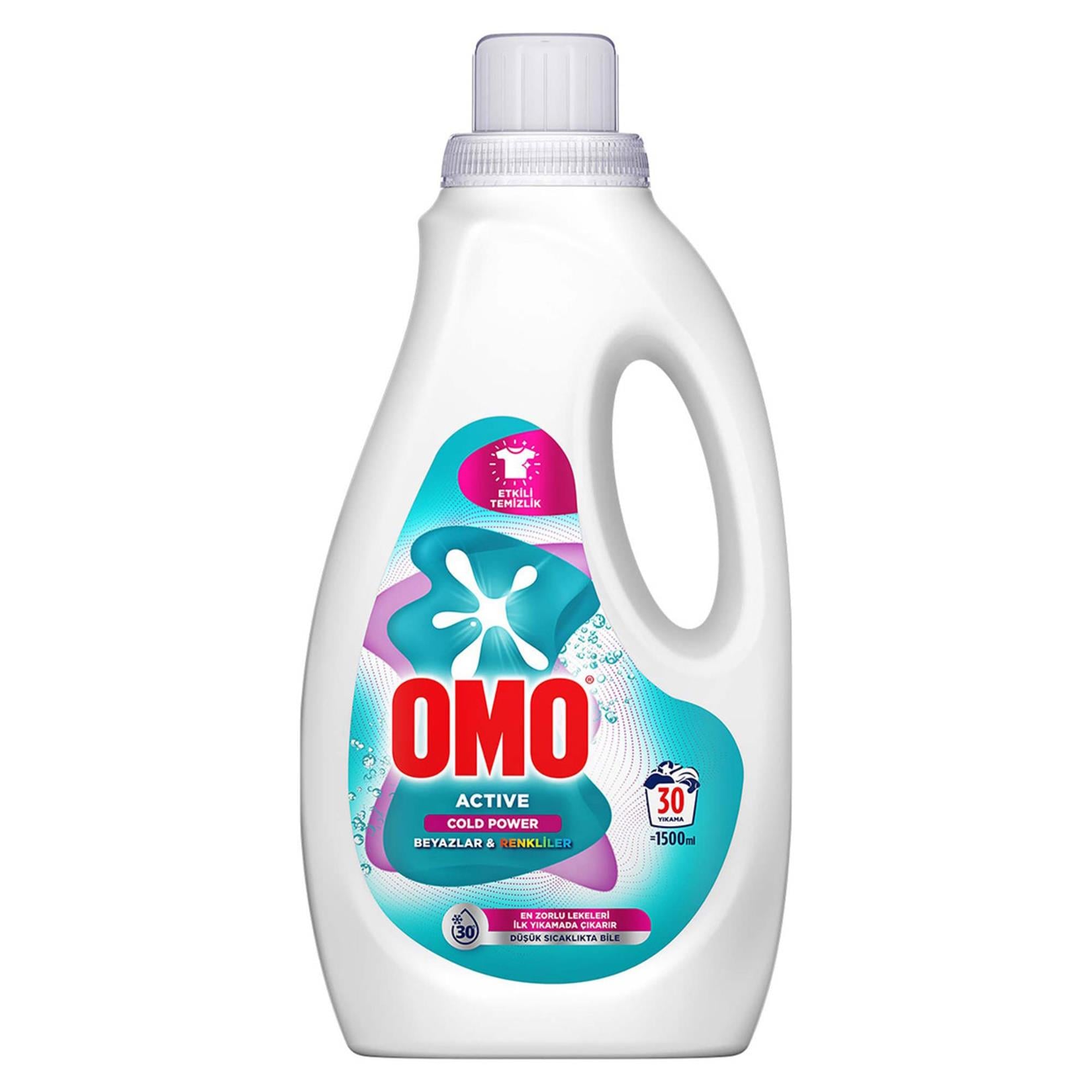 OMO SIVI 1500 ML COLD POWER RENKLI BEYAZ