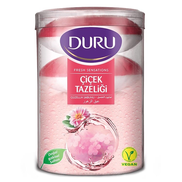 DURU SABUN FRS.SEN.YUVARLAK 4 LU (4*100GR) CICEK 
