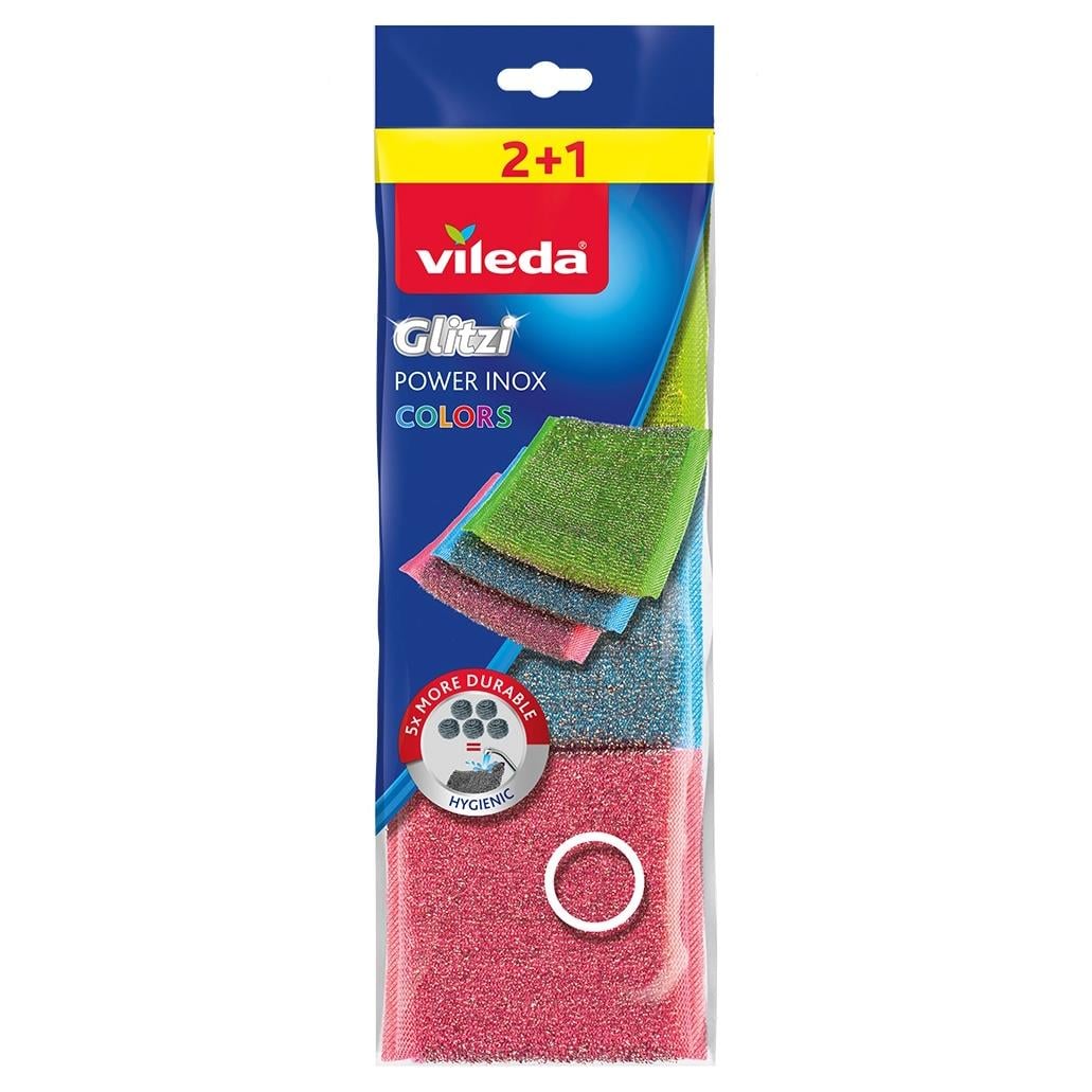 VILEDA GLITZI POWER INOX COLORS 3 LU