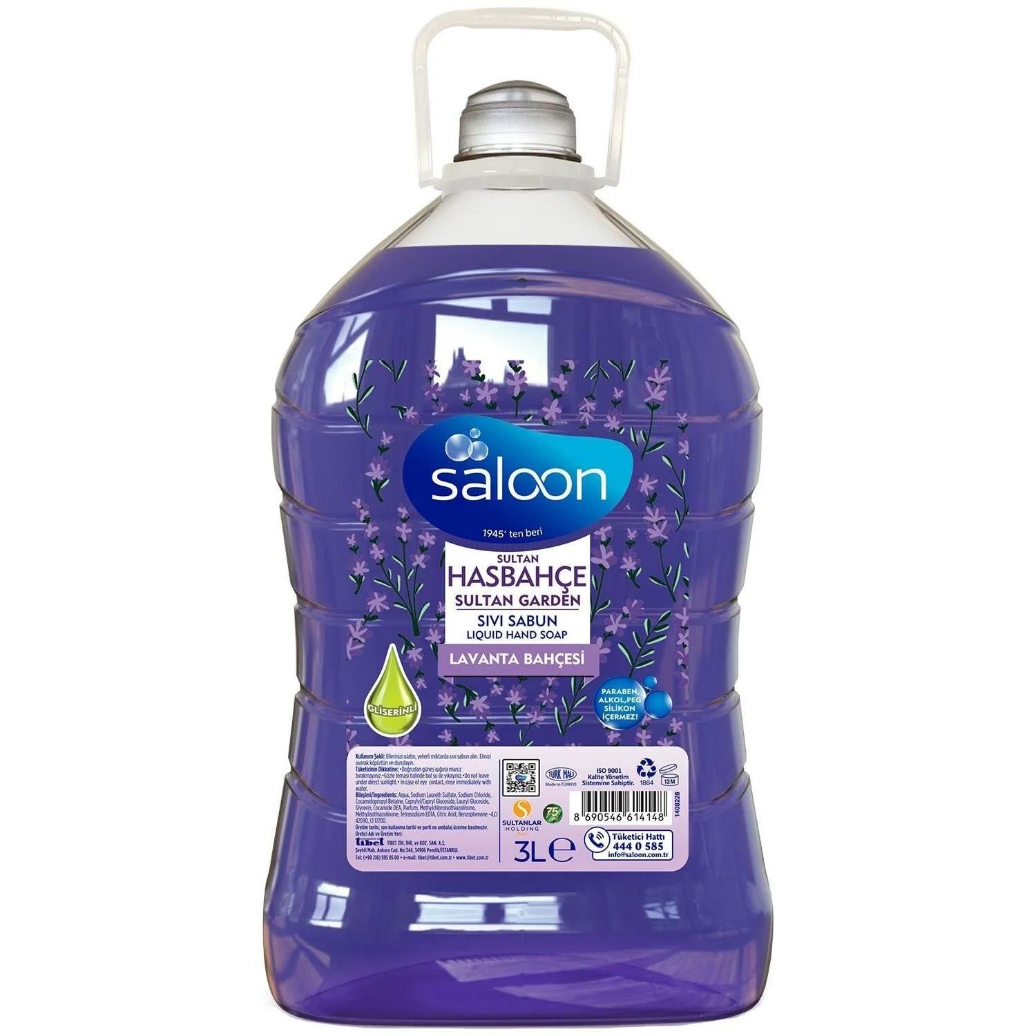 SALOON SIVI SABUN 3 LT HASBAHÇE LAVANTA