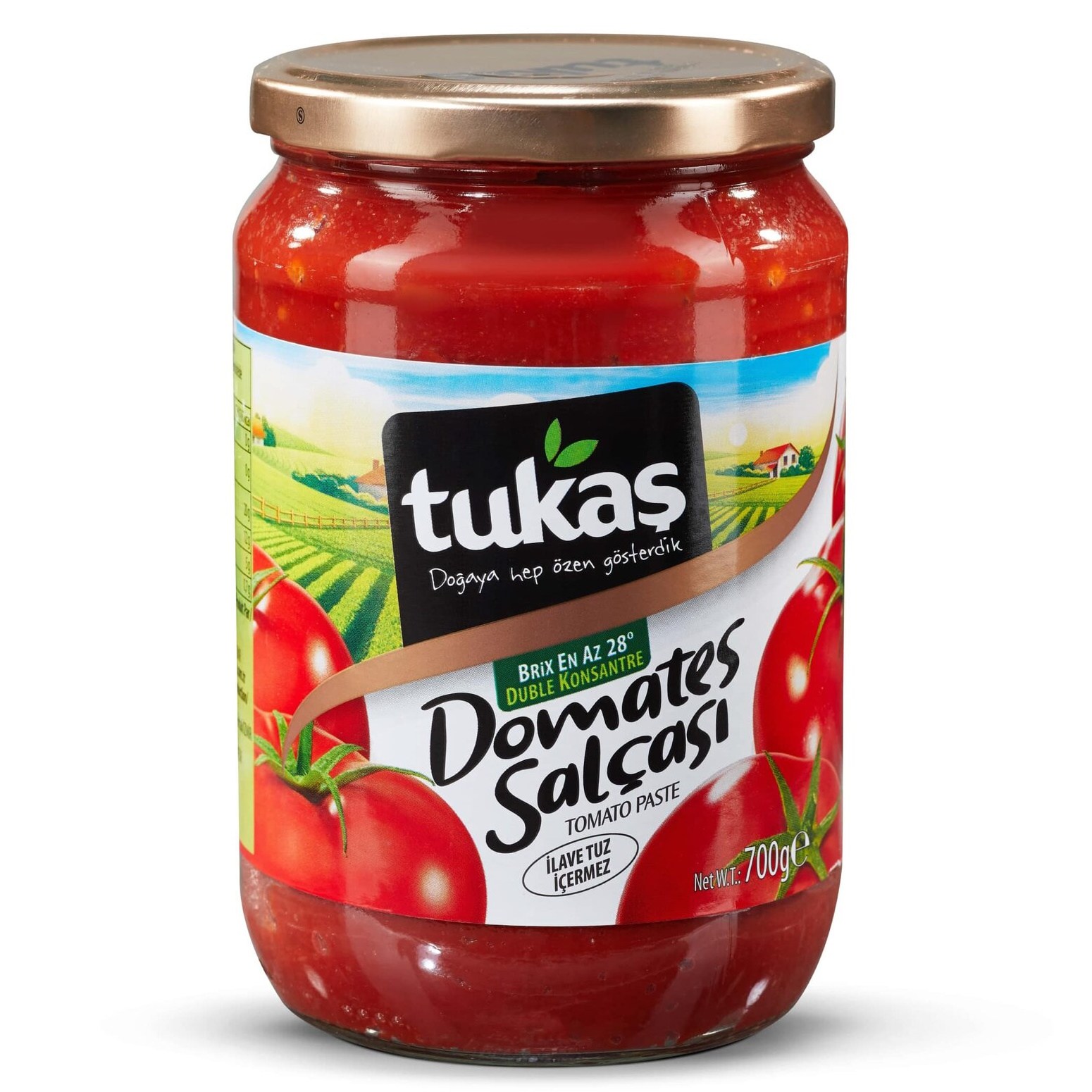 TUKAS SALCA 700 GR DOMATES SALCASI CAM