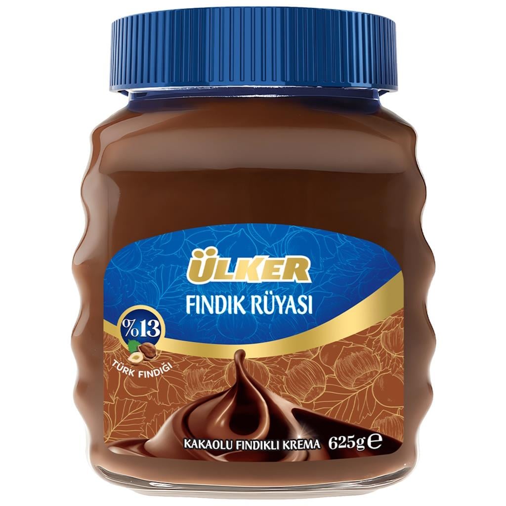 ÜLKER COKOKREM FINDIK RUYASI CAM 625 GR 1*6
