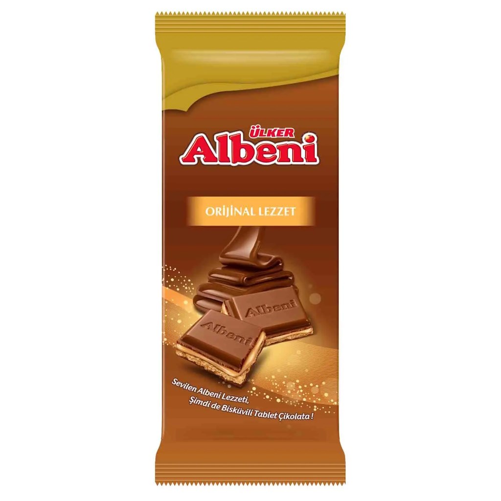 ÜLKER ALBENI ORJINAL LEZZET TABLET CIKOLATA 86 GR