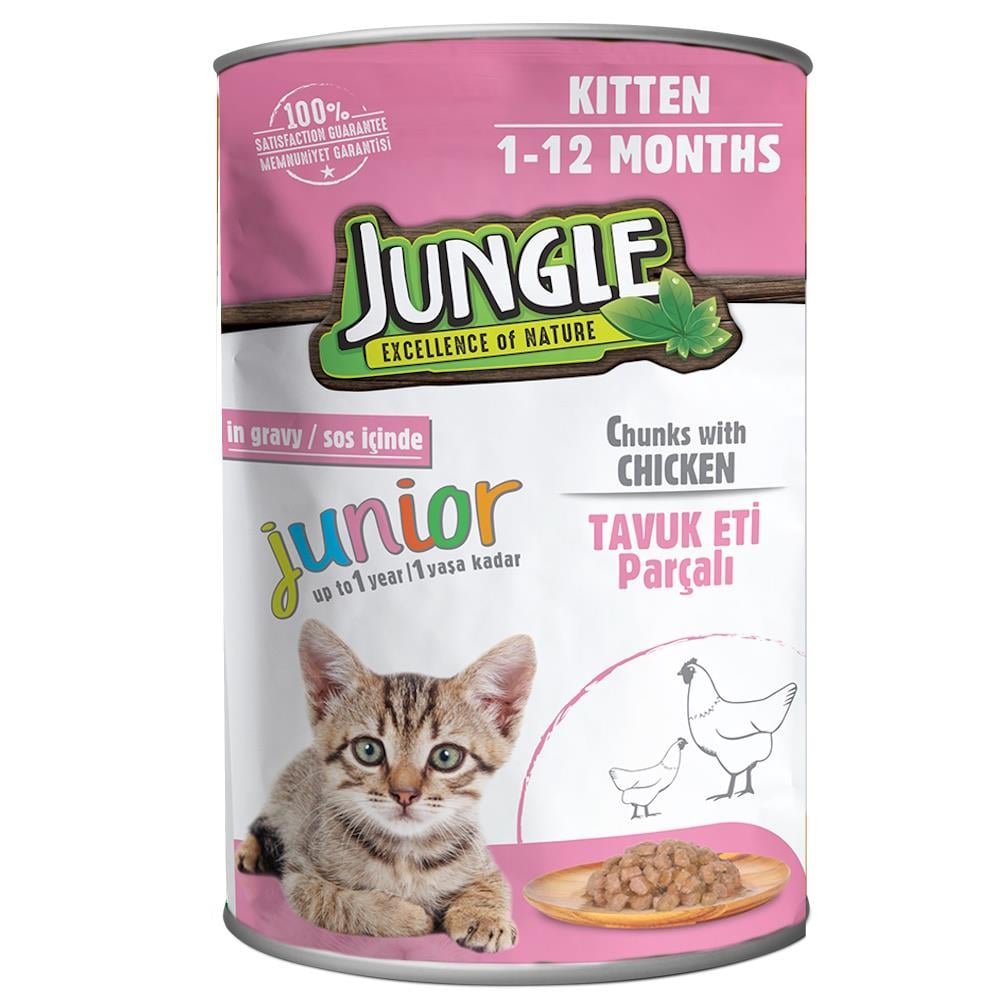 JUNGLE YAVRU KEDİ KONSERVE 400 GR