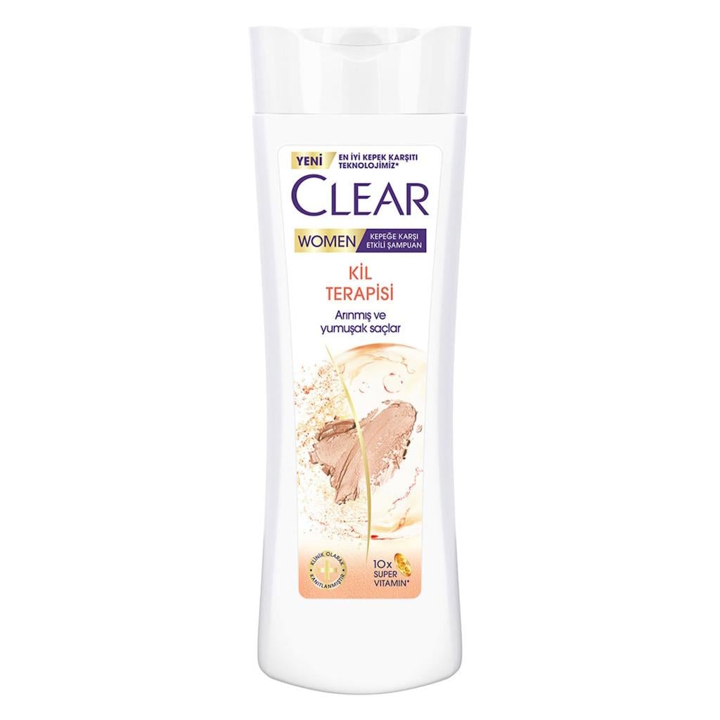 CLEAR WOMEN KİL TERAPİSİ ARINMIŞ VE YUMUŞAK SAÇLAR 350ML