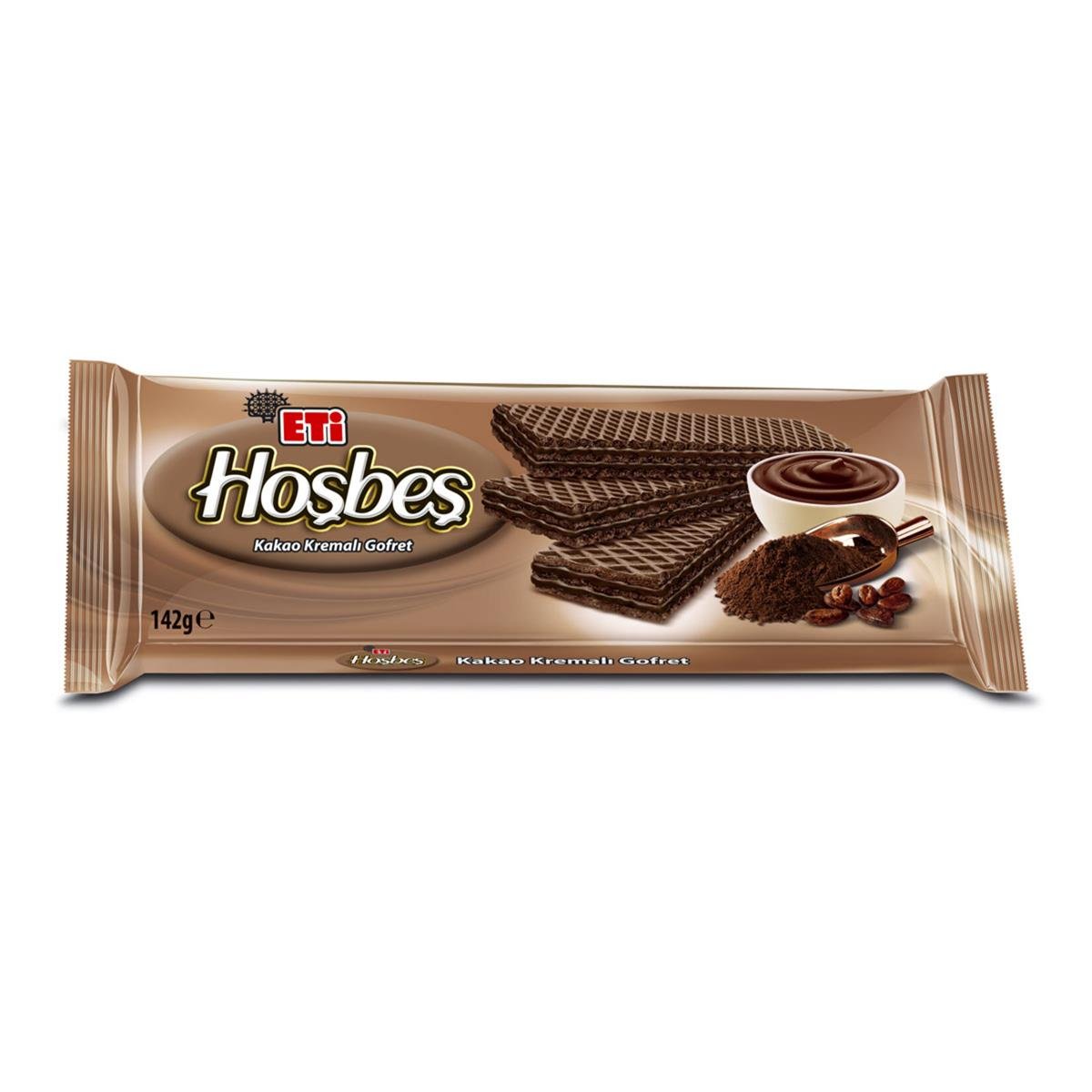 Eti Hoşbeş Kakao Kremalı Gofret 142g