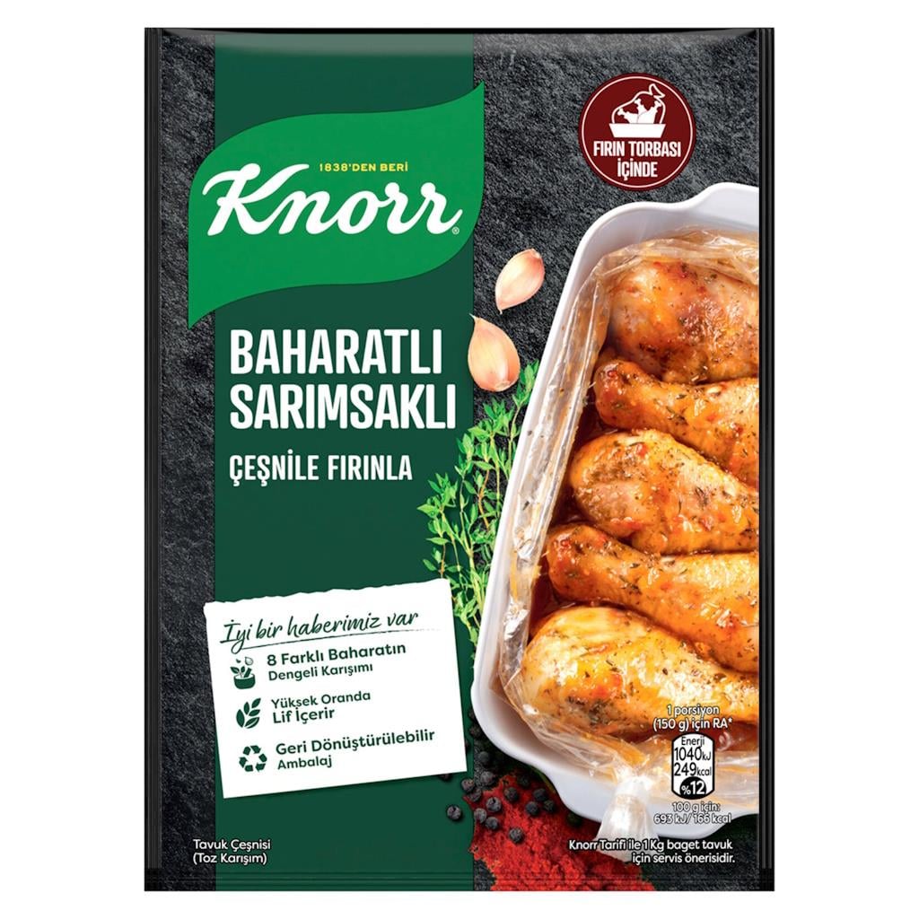 Knorr Baharatlı Sarımsaklı Çeşni 34 gr