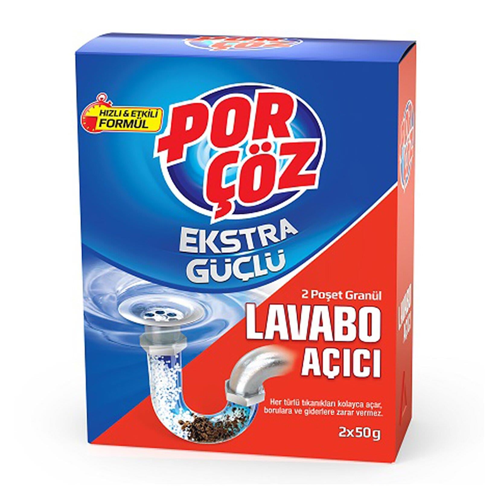 PORÇÖZ LAVABO AÇICI GRANÜL 100 GR