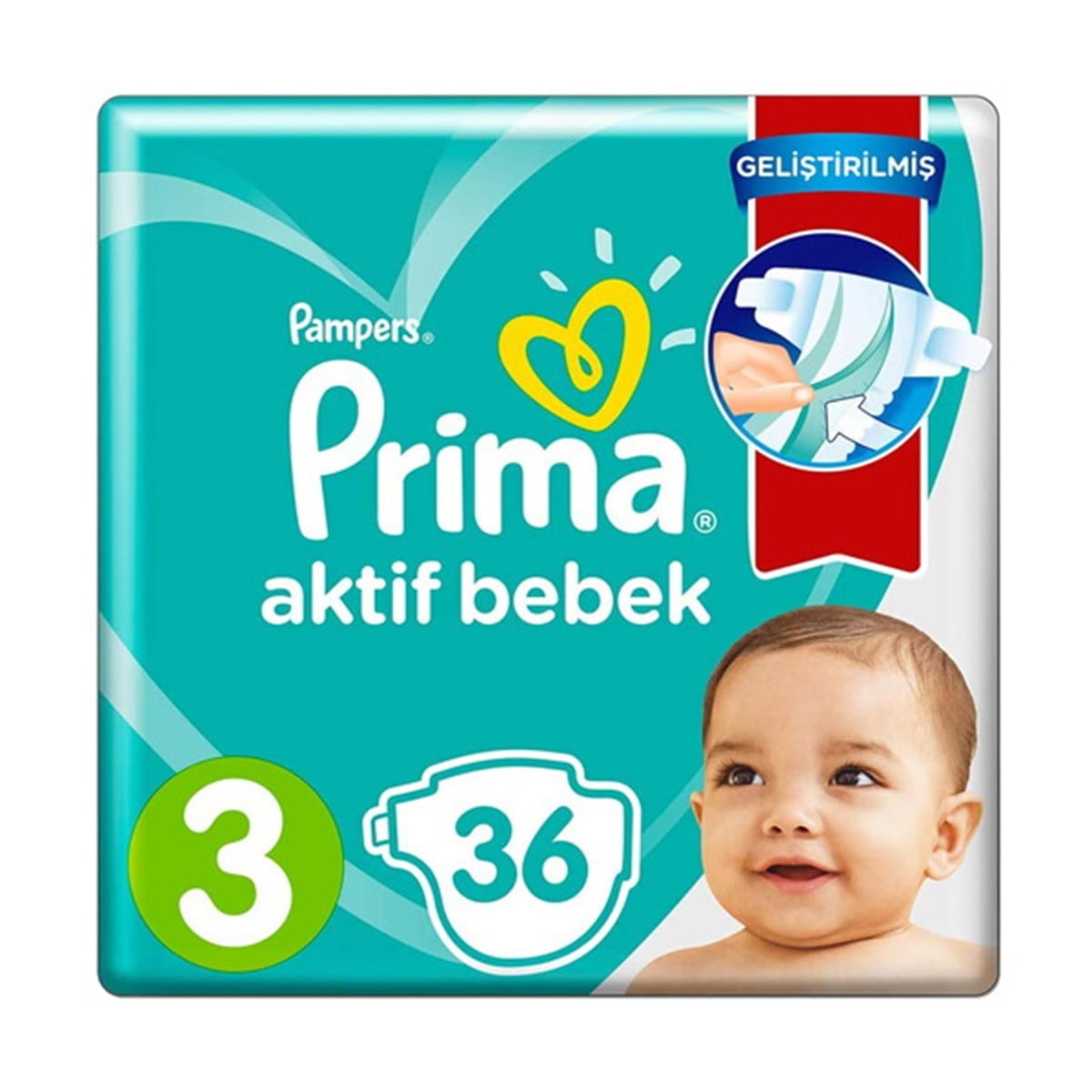 Prima Aktif Bebek Bezi 3 Beden 41 Adet ikiz Paketi