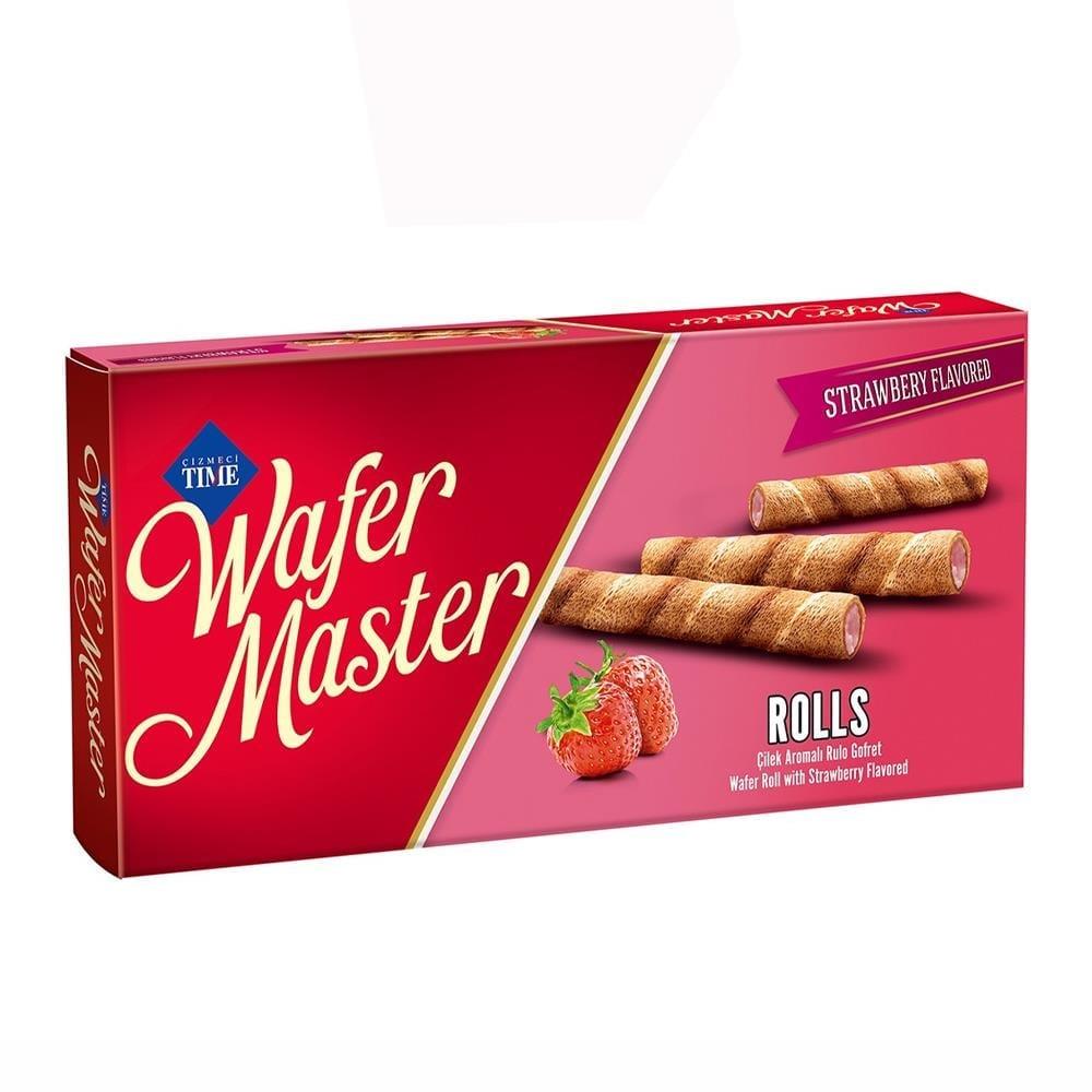 Wafer Master Çilek Aromalı Rulo Gofret 65g