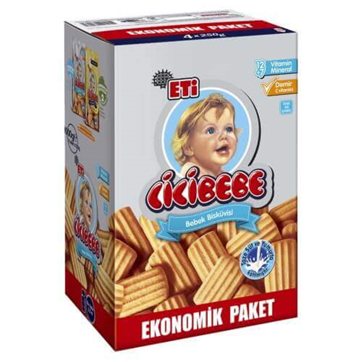Eti Cicibebe 1000g Bebek Bisküvisi Kutu