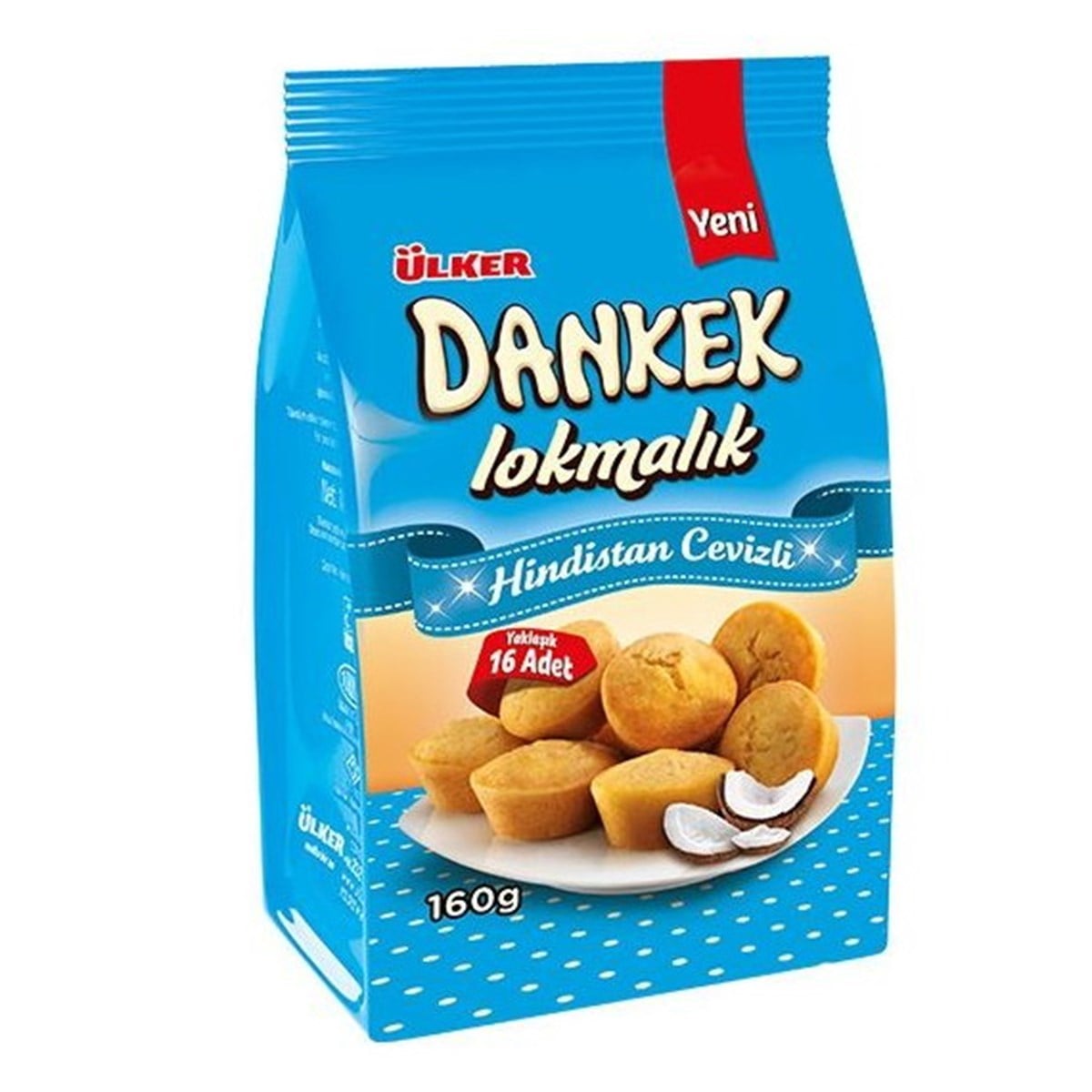 Ülker Dankek Lokmalık Hindistan Cevizli 160g