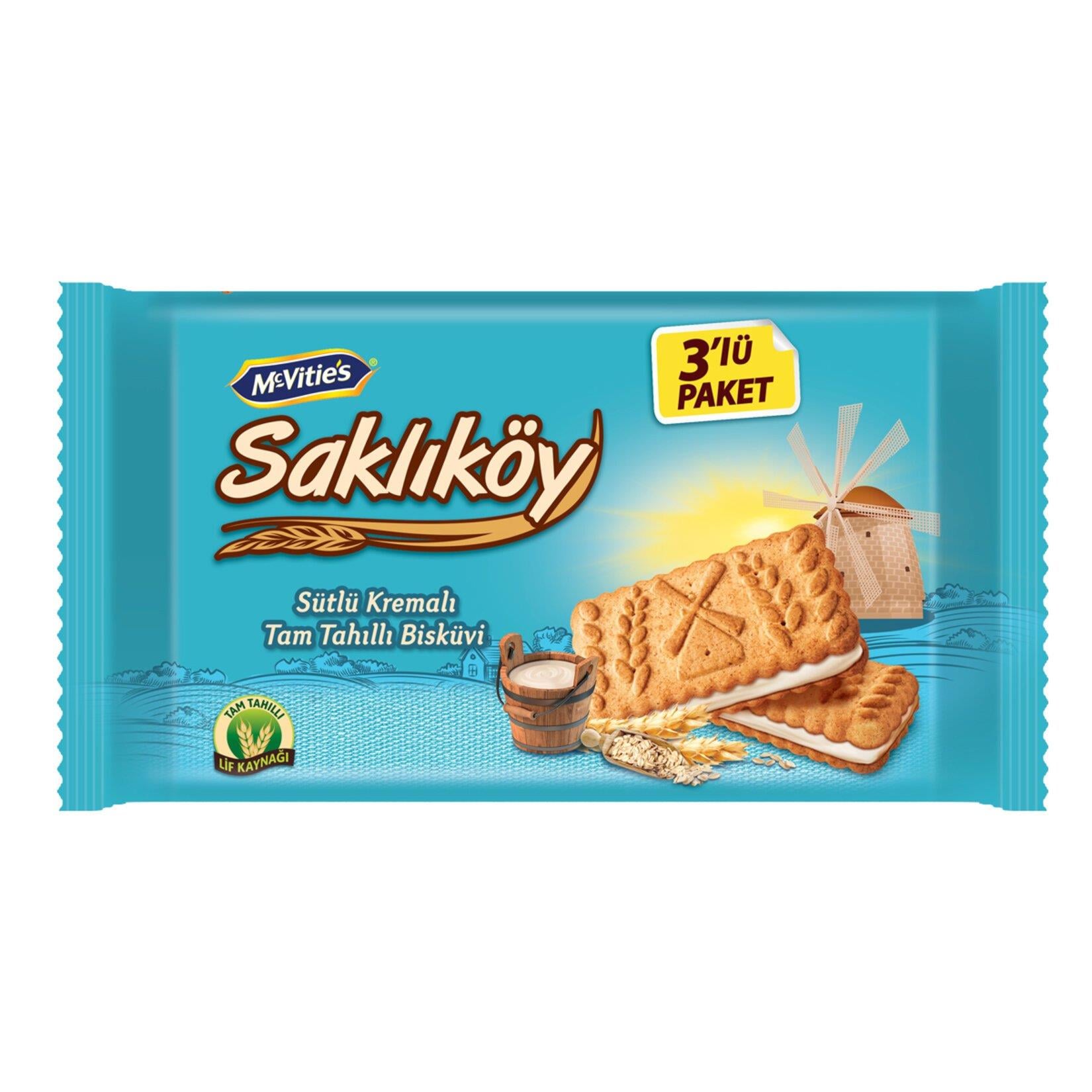 Ülker Saklıköy Kremalı Bisküvi Çoklu Paket 264g