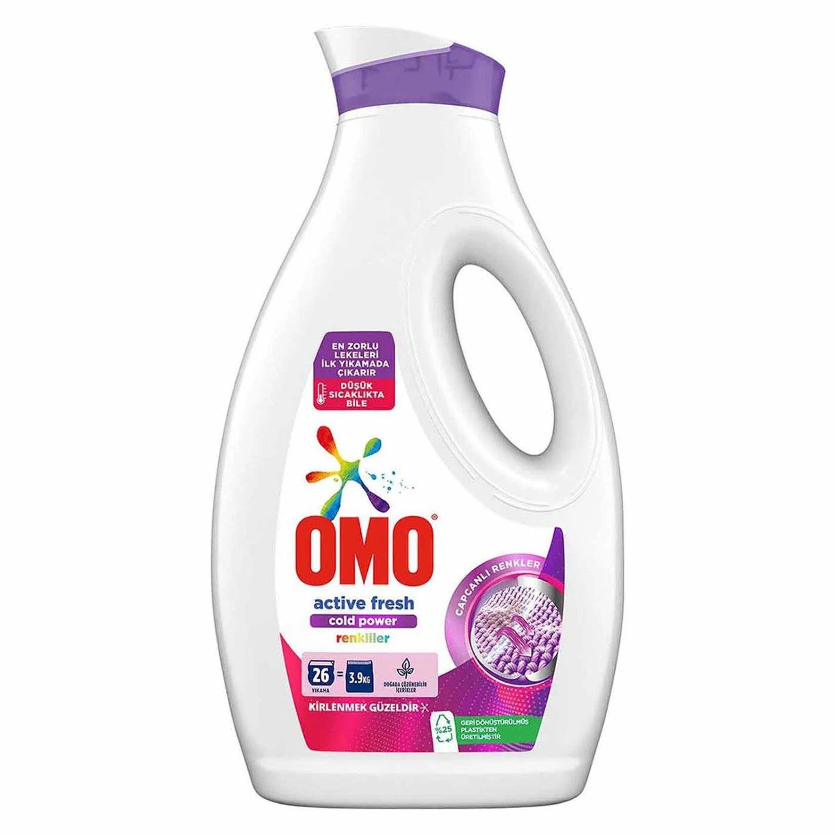 Omo Active Fresh Cold Power Beyazlar 1690ml Sıvı Deterjan
