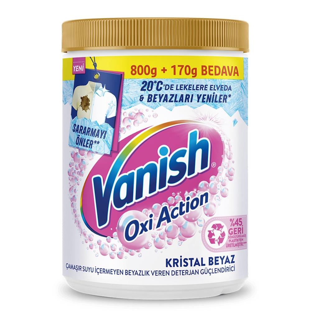 Vanish Kosla Oxi Action Toz Deterjan Güçlendirici Kristal Beyaz 970g
