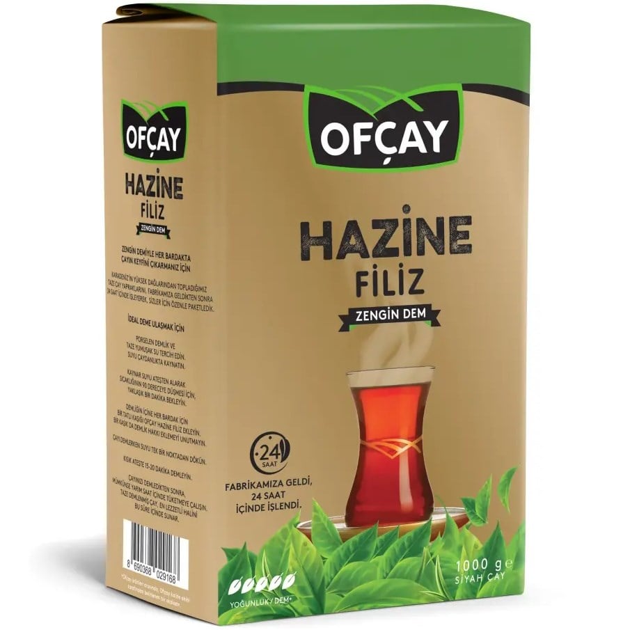 Ofçay Hazine Filiz Zengin Dem 1000g Siyah Çay