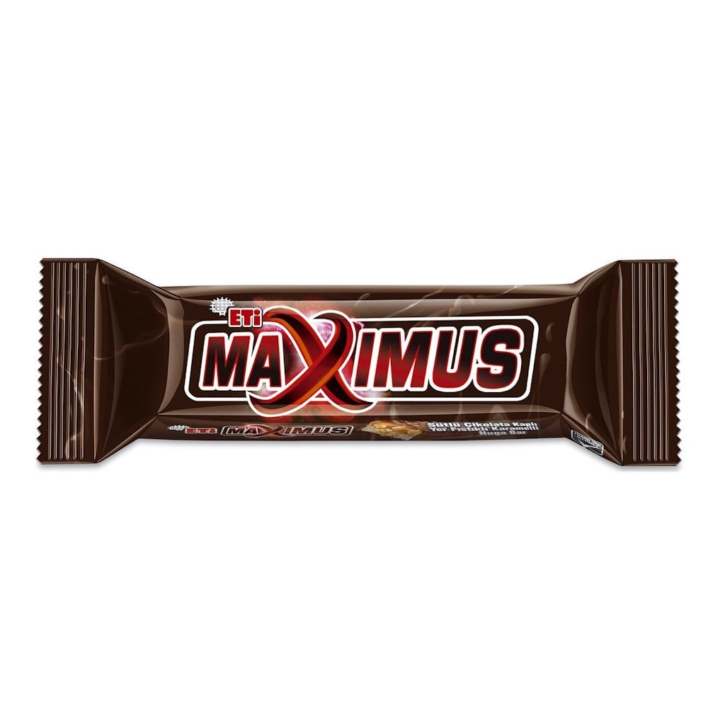 Eti Maximus 36g Çikolata Kaplı Yer Fıstıklı Karamelli Bar